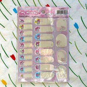 Vintage Sanrio My Melody Name stickers 2004 - AS IS
